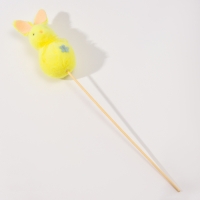 Пасхальный декор на палочке &laquo;Зайка&raquo;, 6 &times; 6 &times; 34 см