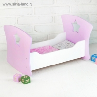 Кроватка-люлька &laquo;Сердце ангела&raquo; белый/сиреневый, МИКС