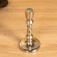 Подсвечник "Зима" 7х7х15 см, алюминий, цв. серебро