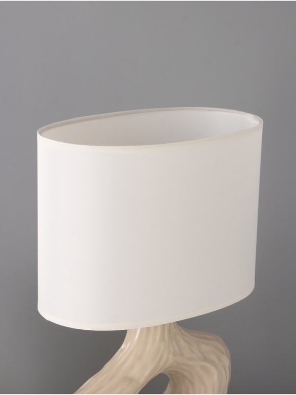 Настольная лампа "Эсмеральда" 1х15Вт Е14 молочный 25х15х33см