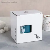 Кружка керамическая с крышкой и ложкой &laquo;Космонавт&raquo;, 350 мл, рисунок МИКС