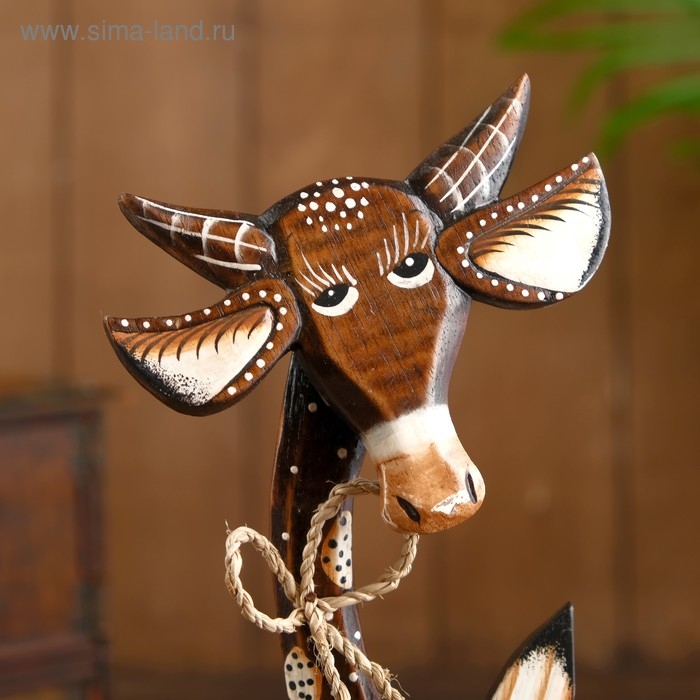 Сувенир на подставке &laquo;Коровка&raquo;, 10&times;5&times;31 см, дерево