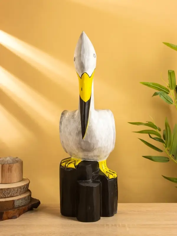 Сувенир &laquo;Пеликан&raquo;, 17&times;20&times;50 см, дерево, белый