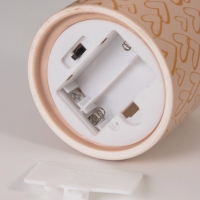 Светильник "Цилиндр" малые сердца LED 2хАА 8,5х8,5х17см