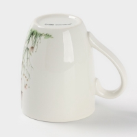 Кружка Доляна &laquo;Зайка&raquo;, 330 мл, фарфор, белая