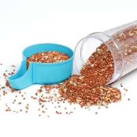 Поилка для птиц 7,3 х 15 см, 480 мл, синяя Поилка для птиц 7,3 х 15 см, 480 мл, синяя