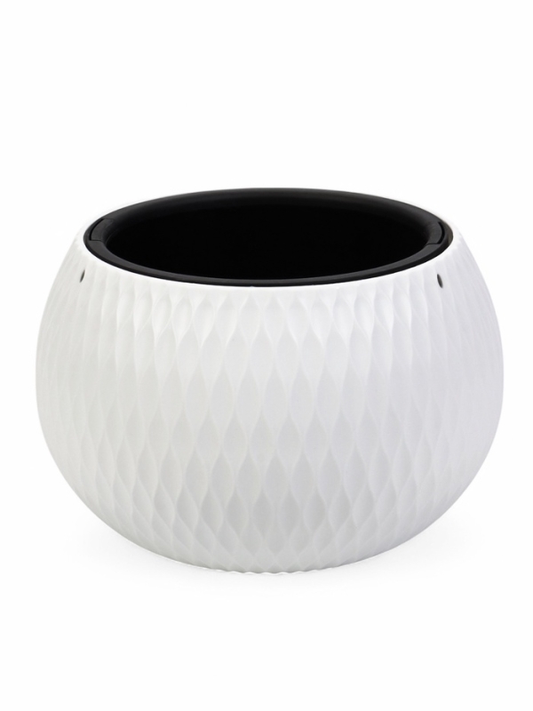 Кашпо "Жемчужина" 4л подвесное, белый