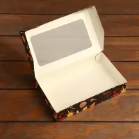 Коробка складная &laquo;Новогодние угощения&raquo;, 20&times;12&times;4 см