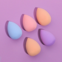 Набор спонжей для макияжа мини &laquo;Капля&raquo;, 3,5 &times; 2 см, увеличиваются при намокании, 5 шт, цвет МИКС