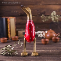 Сувенир дерево "Утка красный костюмчик в точку" 13х12х23 см Сувенир дерево "Утка красный костюмчик в точку" 13х12х23 см