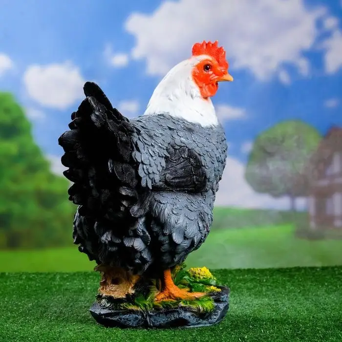 Садовая фигура из полистоуна &laquo;Курица кубанская&raquo;, 33&times;20.5&times;40 см