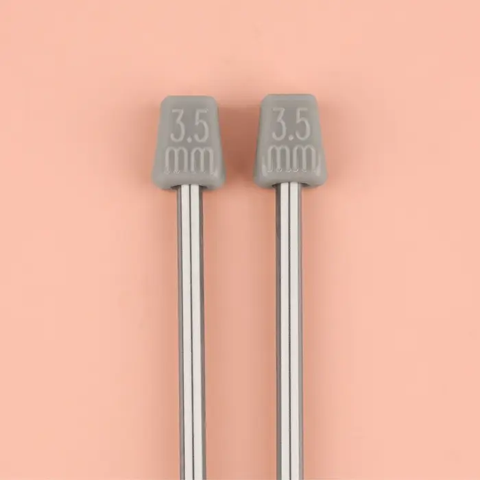 Спицы для вязания, прямые, d=3.5 мм, 35 см, 2 шт.