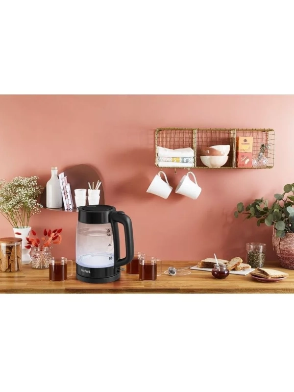 Электрический стеклянный чайник KI840830, 1,7 л, 2200 Вт