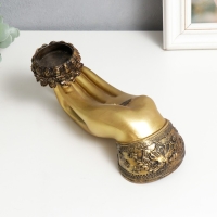 Подсвечник полистоун на 1 свечу "Рука с лотосом" 9,4х21,5х7 см Подсвечник полистоун на 1 свечу "Рука с лотосом" 9,4х21,5х7 см