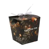 Бонбоньерка, новогодняя подарочная упаковка Hapy new year, 7.5&times;8&times;7.5 см