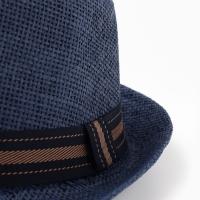 Шляпа мужская MINAKU "Пляж", размер 58, цвет синий