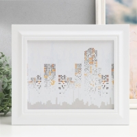 Ключница закрытая "Город" 26,5х31,5 см Белый Ключница закрытая "Город" 26,5х31,5 см Белый