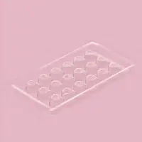 Форма для шоколада и конфет &laquo;Сердца&raquo;, 18 ячеек, 22&times;11 см, прозрачная