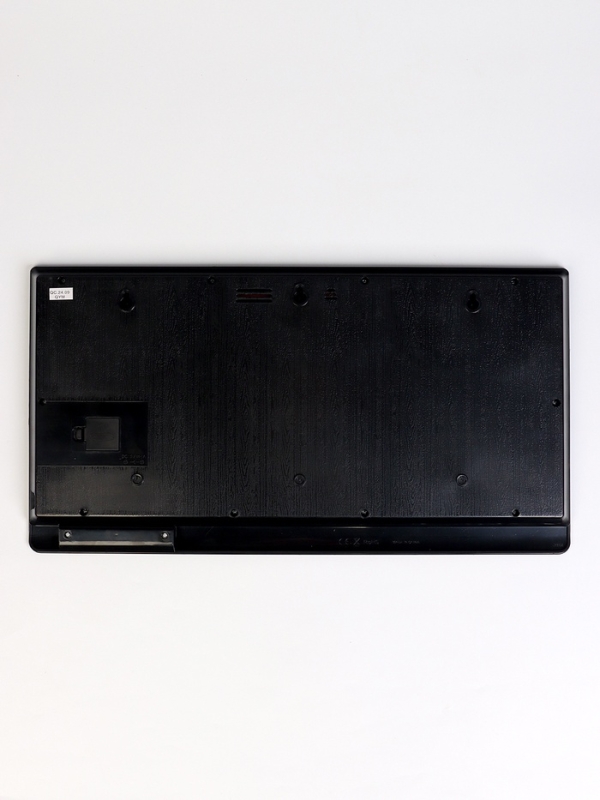 Часы электронные настенные, календарь термометр, 47.5 х 25.3 см, зеленыецифры 10.8 х 5.3 см   107662