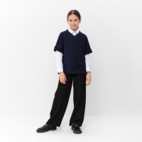 Жилетка для девочки MINAKU: School Collection, цвет тёмно-синий, рост 122 см Жилетка для девочки MINAKU: School Collection, цвет тёмно-синий, рост 122 см