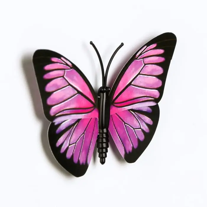 Магнит пластик "Бабочка" МИКС 9,5х8,5 см