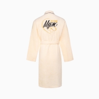 Халат махровый мужской &laquo;Муж лучший&raquo; размер 56-58