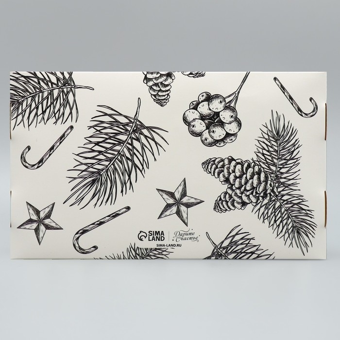 Коробка для эклеров с вкладышами &laquo;Волшебного Нового года!&raquo;, 25.2 х 15 х 7 см, Новый год