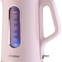 Чайник HYK-G8888 1.5л. 1700Вт кремовый прозрачный