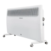 Конвектор электрический T-EC1000-S2M, стич, 1.0 кВт