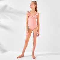 Купальник слитный детский MINAKU цвет пудровый, рост 128-134