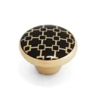 Ручка-кнопка CAPPIO, d=33 мм, цвет золото