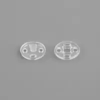 Кнопки пришивные, d=10 мм, 10 шт., прозрачные