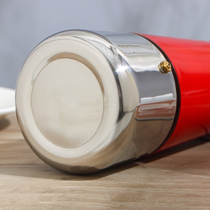 Кофеварка гейзерная &laquo;Итальяно&raquo;, 450 мл, на 9 чашек, цвет красный