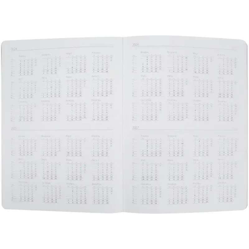 Еженедельник Lucky, недатированный, синий