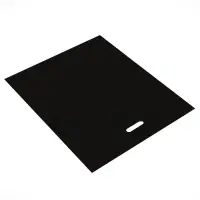 Пакет полиэтиленовый с вырубной ручкой, чёрный, 50&times;60 см, 70 мкм