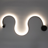 Бра "Изгиб" LED 28Вт 4000К черный Бра "Изгиб" LED 28Вт 4000К черный