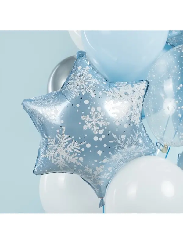 Воздушный шар фольгированный 19" &laquo;Снежинка&raquo;