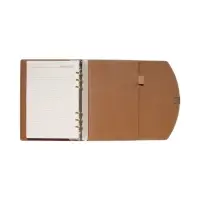 Органайзер на кольцах, A5, с клапаном, 80л, линия, к/зам, Бирюзовый