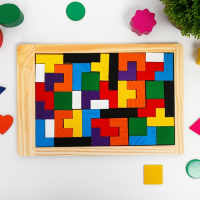 Головоломка«Зигзаг», прямоугольная, 40 деталей, толщина деталей — 0,3 см Головоломка«Зигзаг», прямоугольная, 40 деталей, толщина деталей — 0,3 см