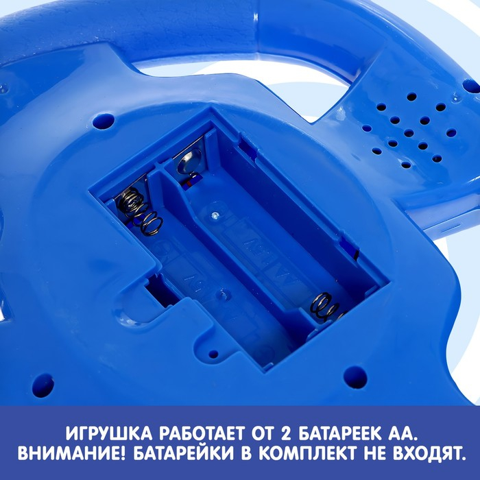 Музыкальный руль &laquo;Синий трактор&raquo;, звук, цвет синий