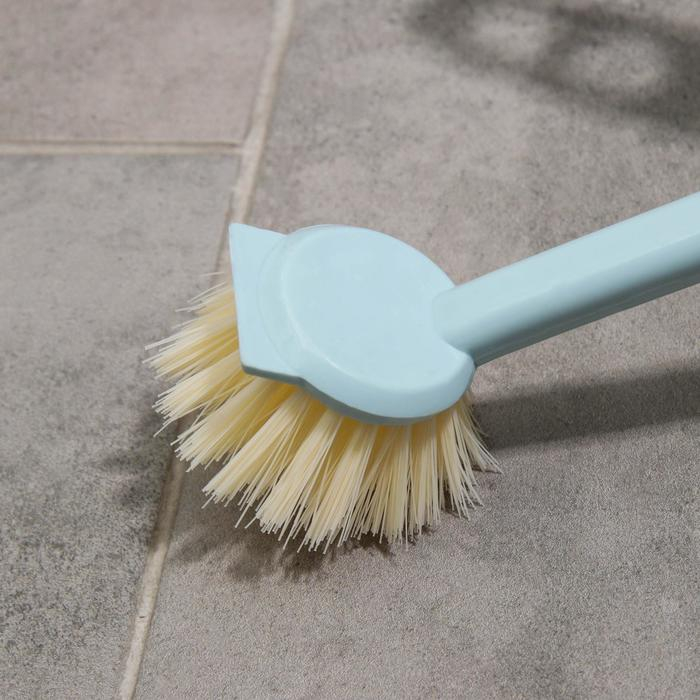 Щётки для уборки Доляна, 4 предмета: совок, 3 щётки, 30&times;21&times;12 см, цвет МИКС