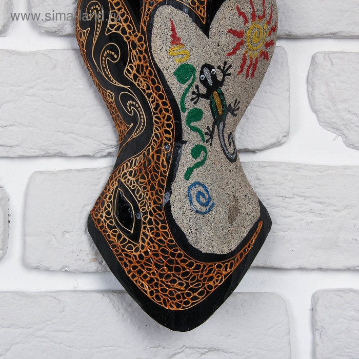 Маска дерево "Зебра" 30х11х4,5 см