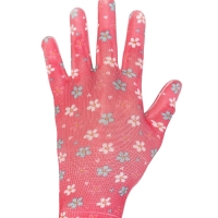 Перчатки нейлоновые, с ПВХ точками, размер 8, МИКС, &laquo;Цветы&raquo;, Greengo