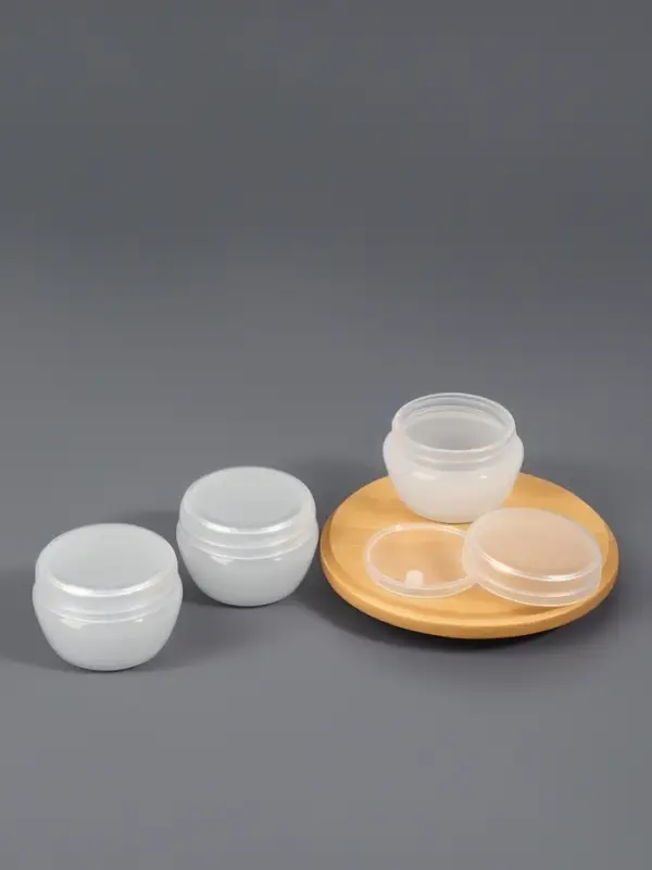 Баночка для хранения, 20 мл, фасовка - 3 шт., белая