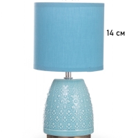 Лампа настольная "Масаки" 1х40Вт Е14 синий 15х15х30см