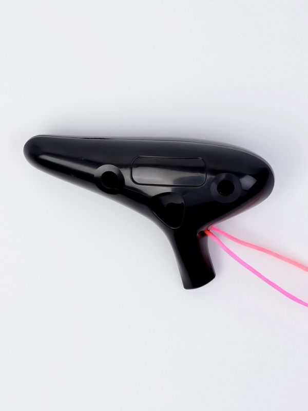 Окарина Music Life 12 отверстий, черная, 14,8 х 9,2 х 4,6 см