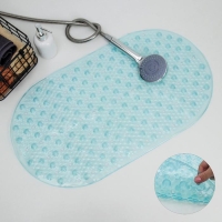 Набор для ванной SAVANNA &laquo;Селест&raquo;: штора 180&times;180 см, ковёр 38&times;69 см, цвет морской волны