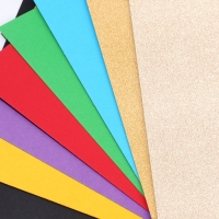 Картон цветной с блёстками, А4, 8 листов, 8 цветов, немелованный, двусторонний, в папке, 250 г/м&sup2;, Тачки