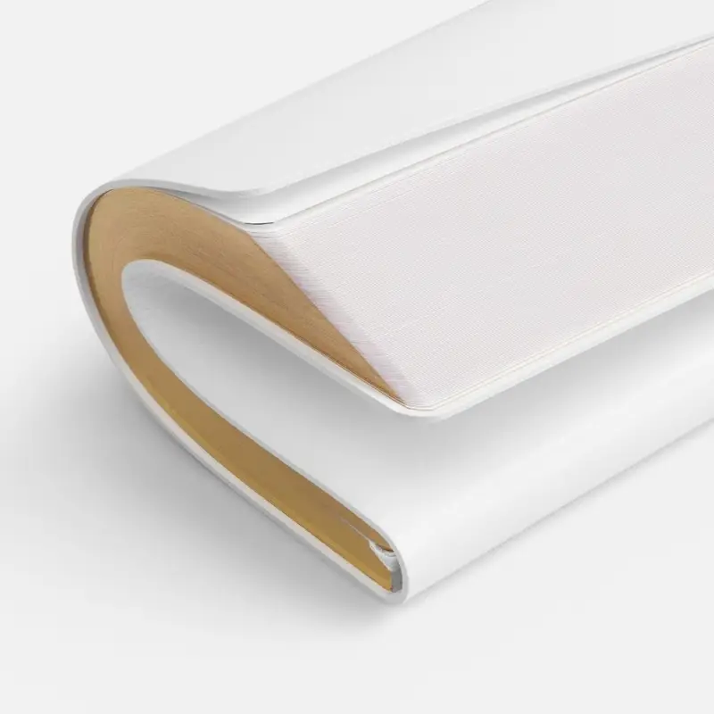 Ежедневник Nebraska Flex, недатированный, белый с золотистым