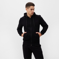 Толстовка мужская, цвет черный, р-р 54